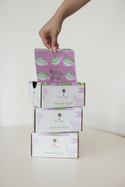 Matcha Latte Rough - Pop Up Foil - 15 cm x 27 cm | Größe S