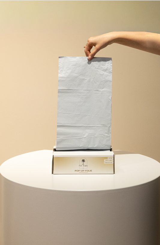 Pure White | Pop Up Foil | 20cmx38cm - Größe XL  | Rough