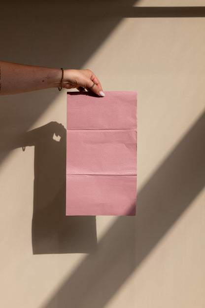 Puder Rosa - Pop Up Foil - 20 cm x 38 cm | Größe XXL